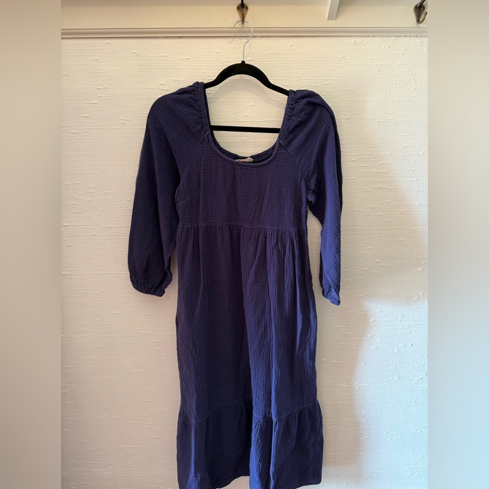 University Thread Navy Blue Midi Dress
